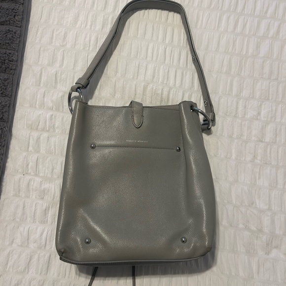 Rebecca Minkoff Gray Leather Shoulder Bag - Picture 2 of 4